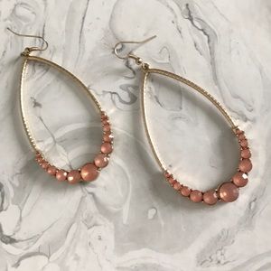 Jeweled hoop earring